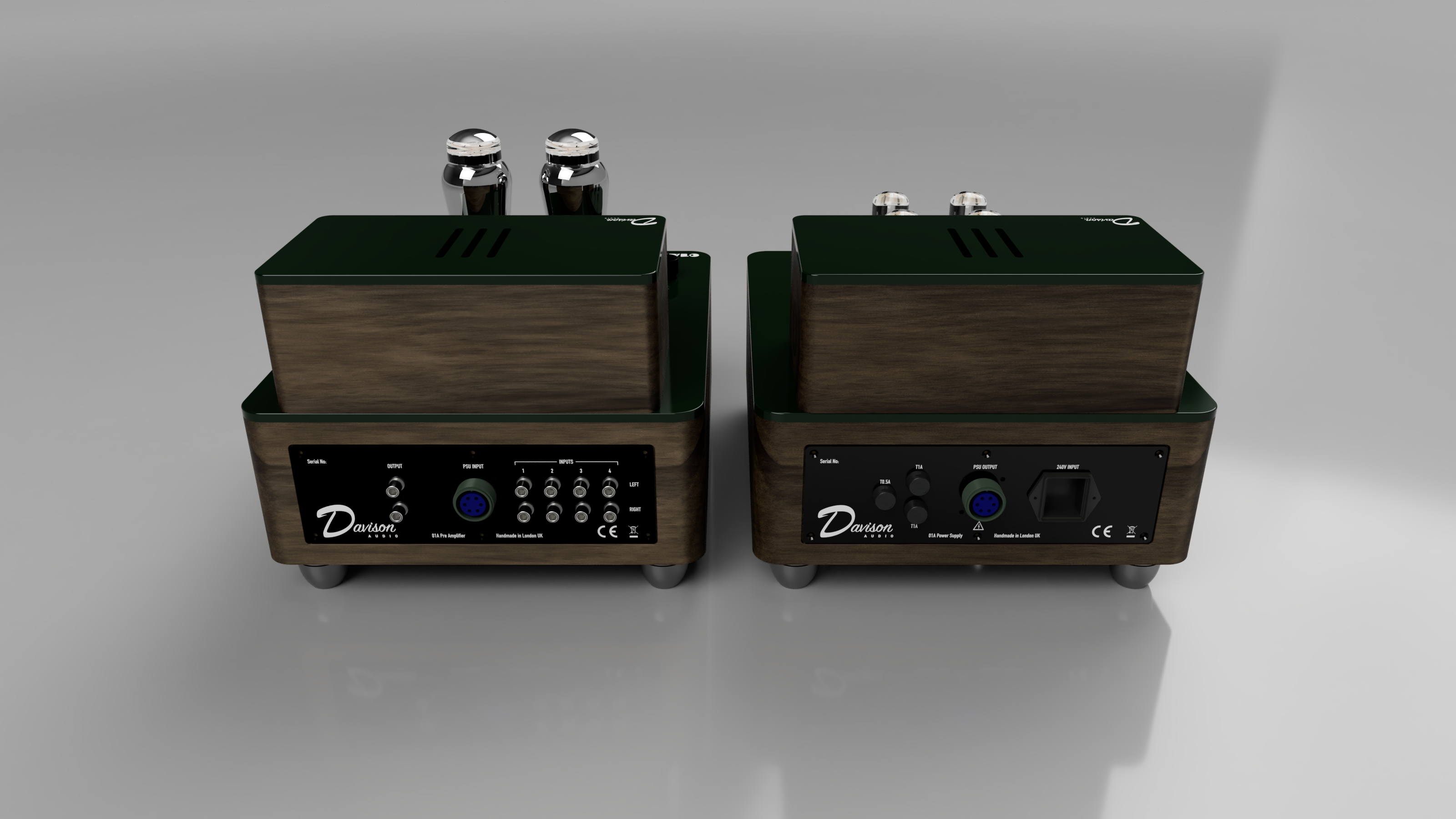 01 preamplifier with 816 mercury power supply rear
