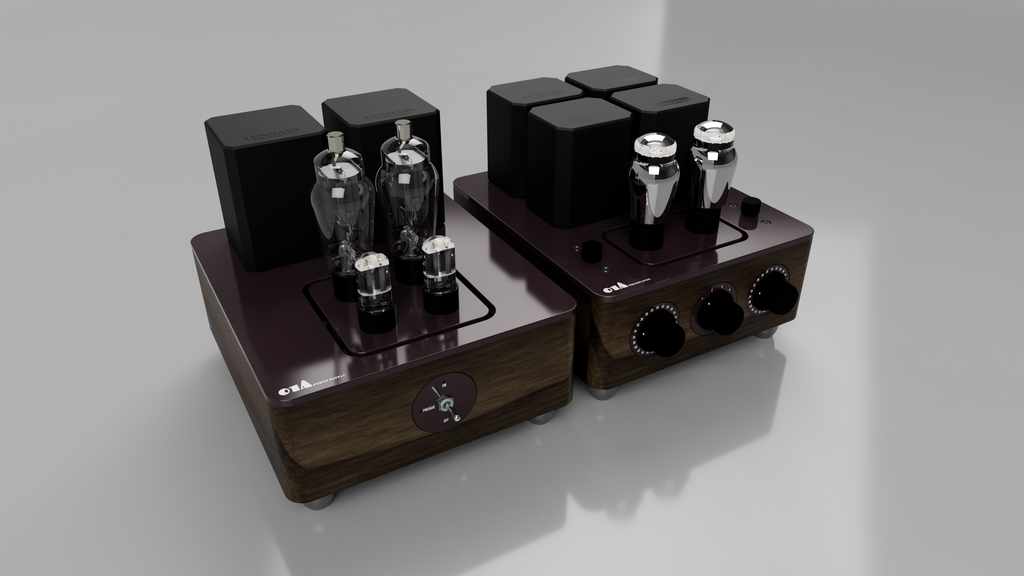 01A preamplifier with 816 mercury power supply left side