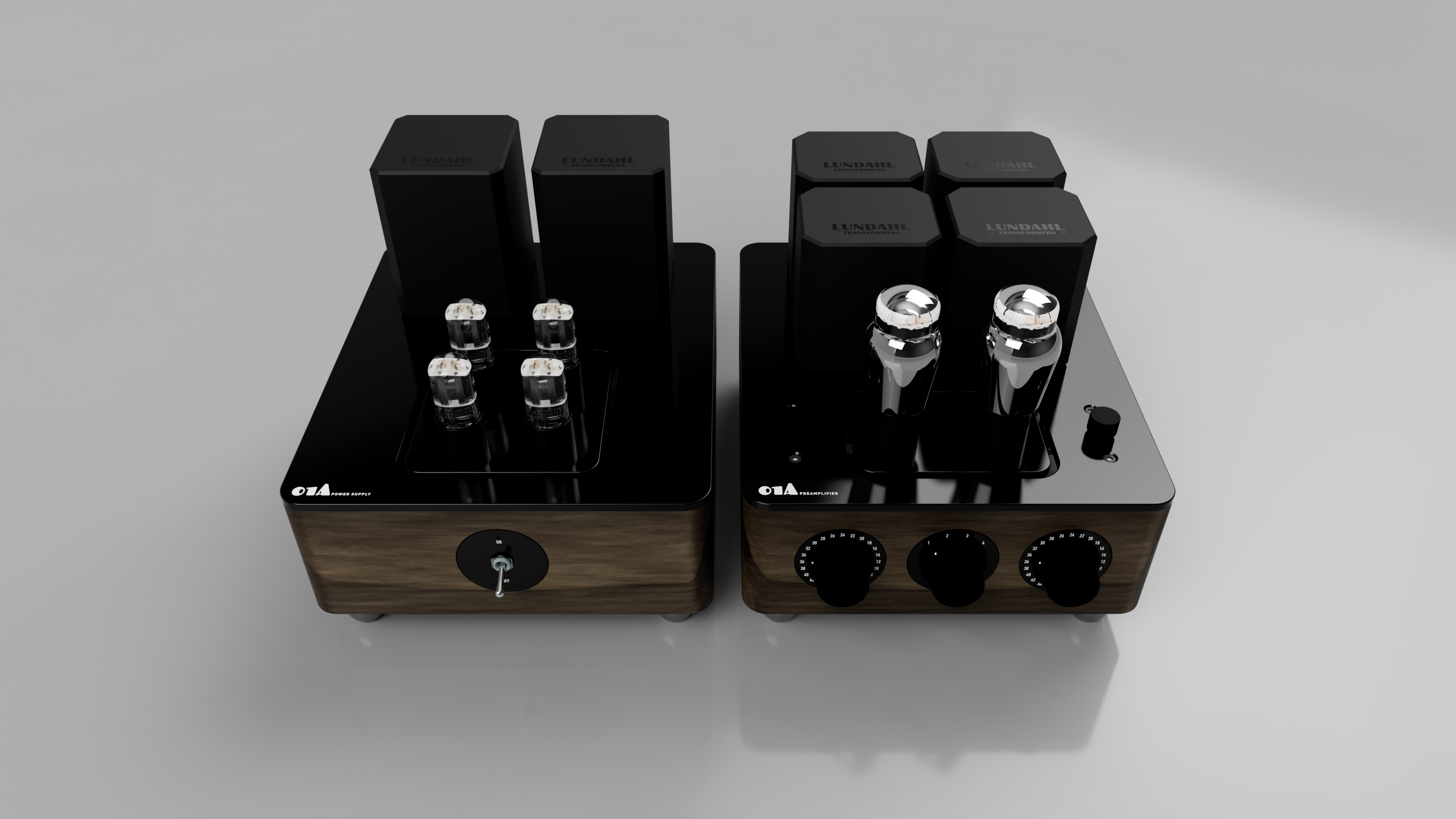 01A preamplifier with 6AX4 power supply