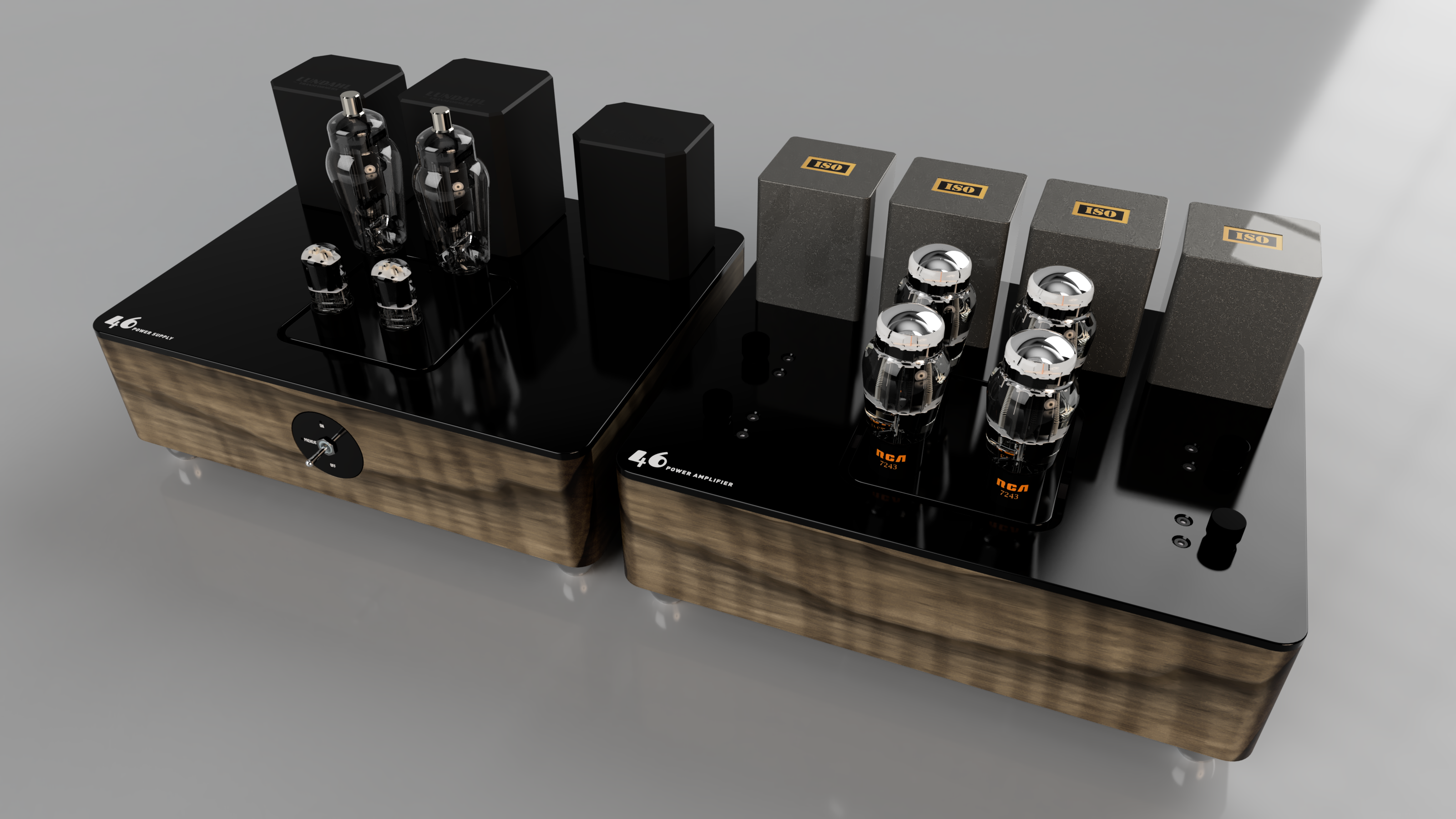 46 power amplifier - 866A power supply