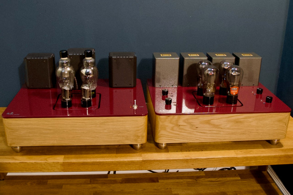 46 valve tube power amplifier 866A mercury rectifier power supply front