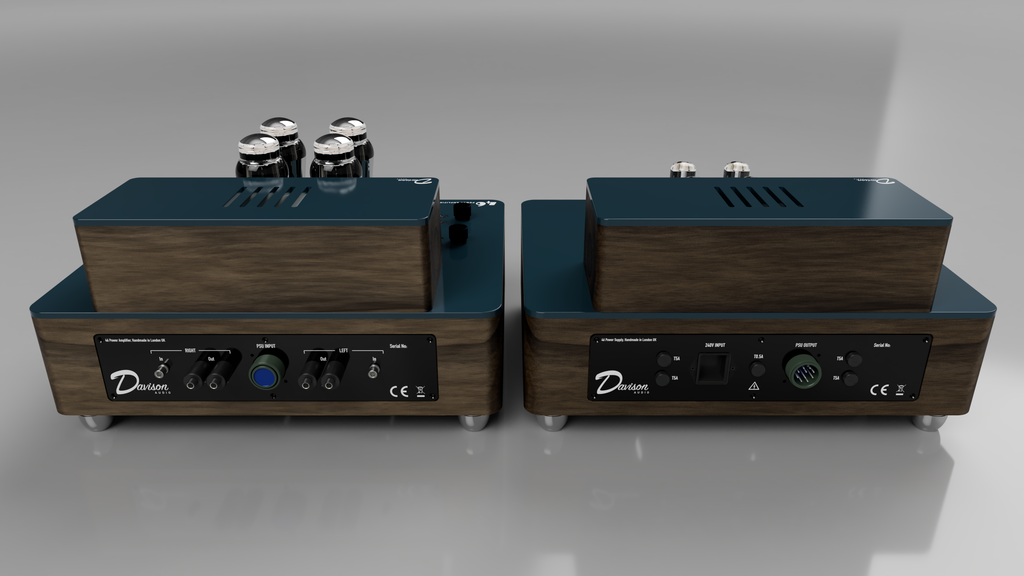 46 power amplifier with 6AX4 power supply rear