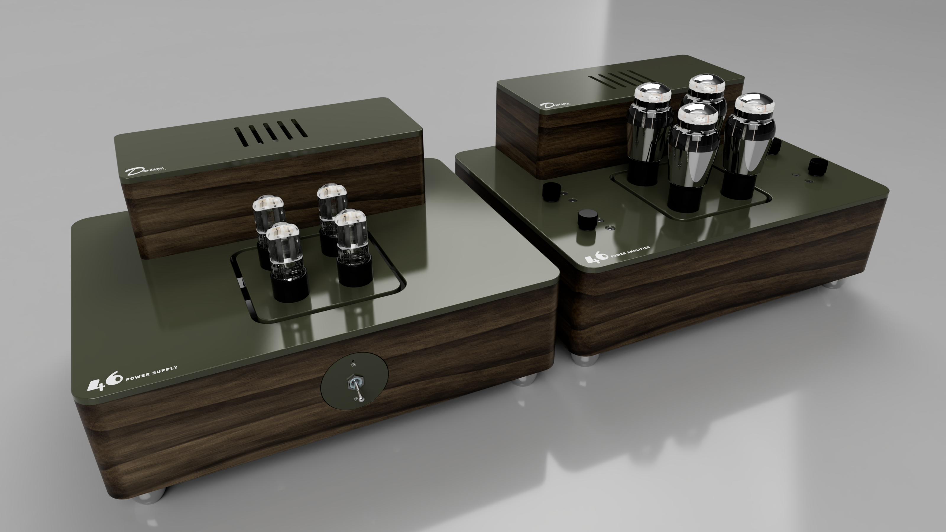 46 power amplifier with 6AX4 power supply