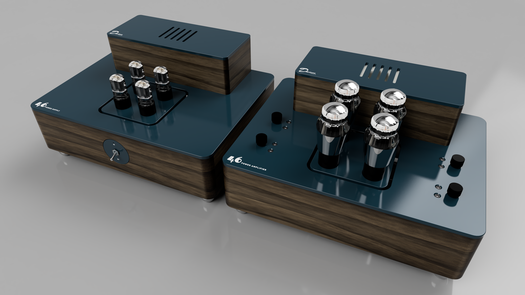 46 power amplifier with 6AX4 power supply