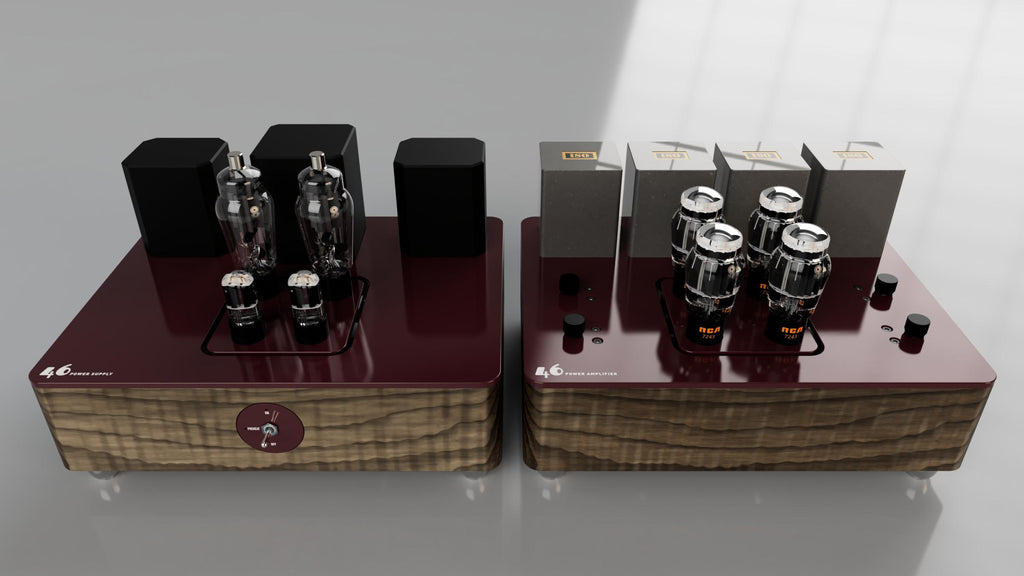 46 valve power amplifier front