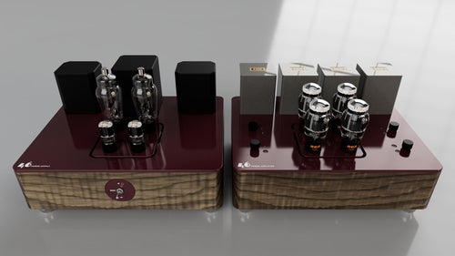 46 valve power amplifier front