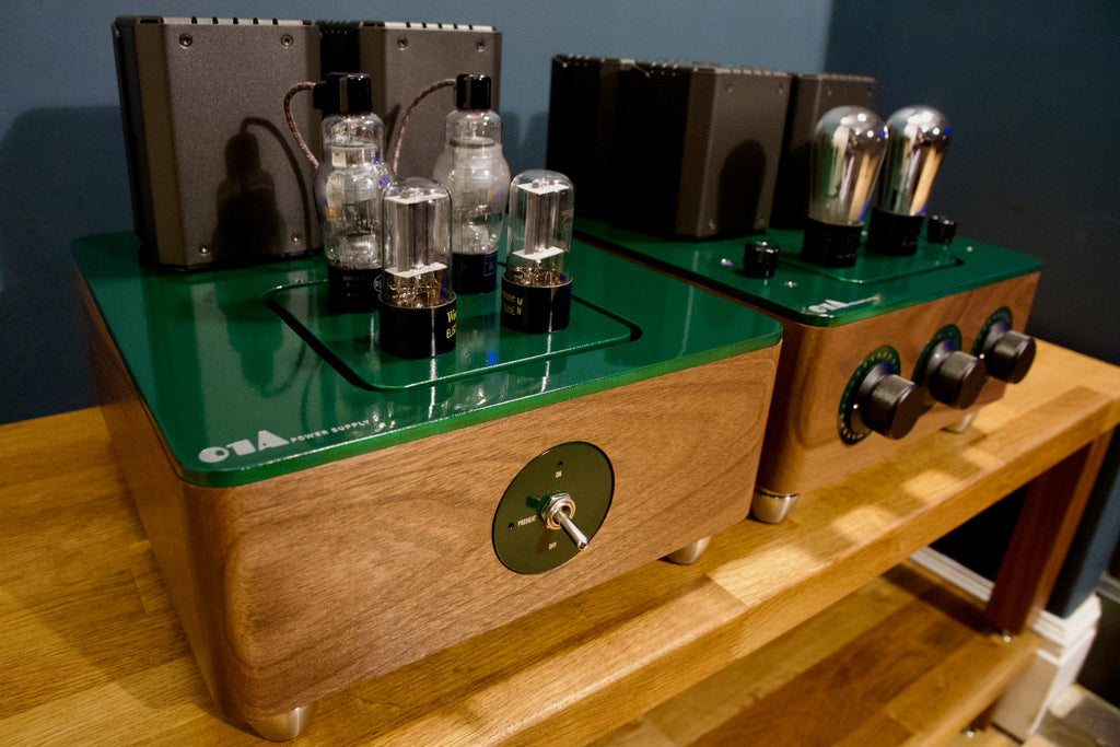 01A valve tube preamplifier 816 mercury rectifier power supply front